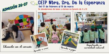 Abierto el plazo de admisión 26-27 hasta el miércoles 18 de marzo