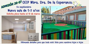 &iexcl;El plazo de admisi&oacute;n para el curso 26/27 termina este mi&eacute;rcoles 18 de marzo!