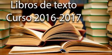 Libros de texto curso 2016-2017