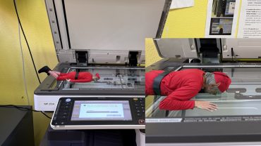 Pancho cazado en la fotocopiadora