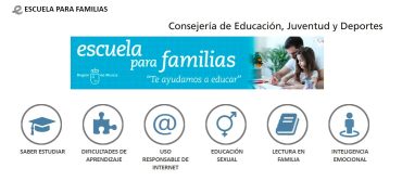 Lista de reproducción de los webminars «Escuela para familias»