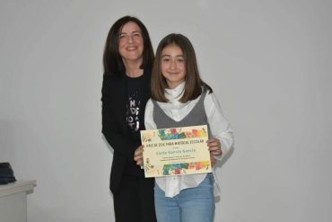 Carla García de 6º, 3er premio en el concurso de absentismo escolar